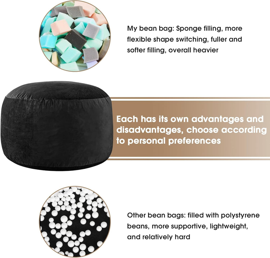 🔥Hot Selling - 3-foot beanbag chair, only grey left for clearance sale