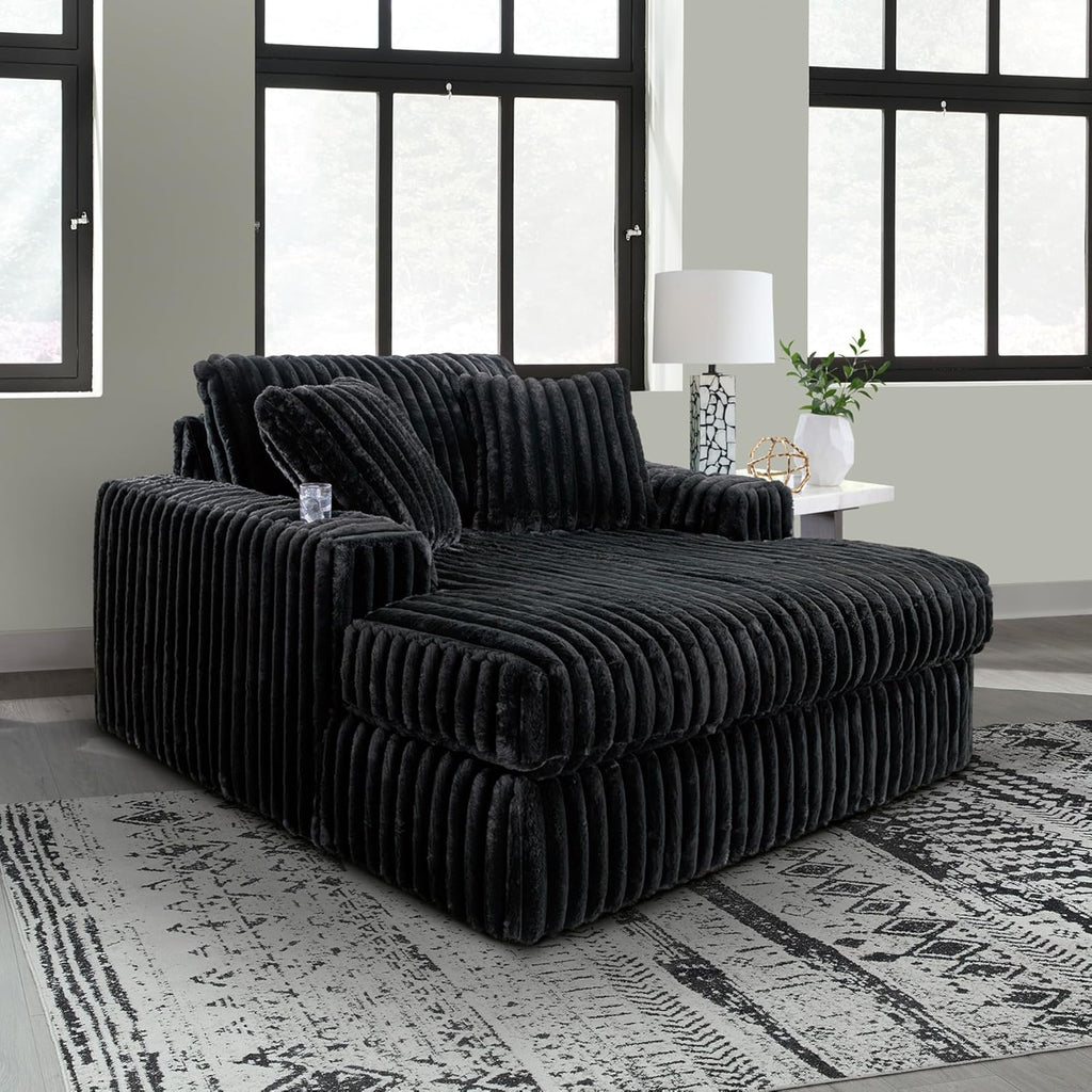 Oversized Recliner, 64 inches wide x 68 inches deep x 41 inches high