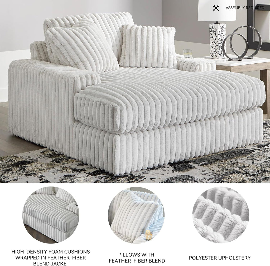 Oversized Recliner, 64 inches wide x 68 inches deep x 41 inches high