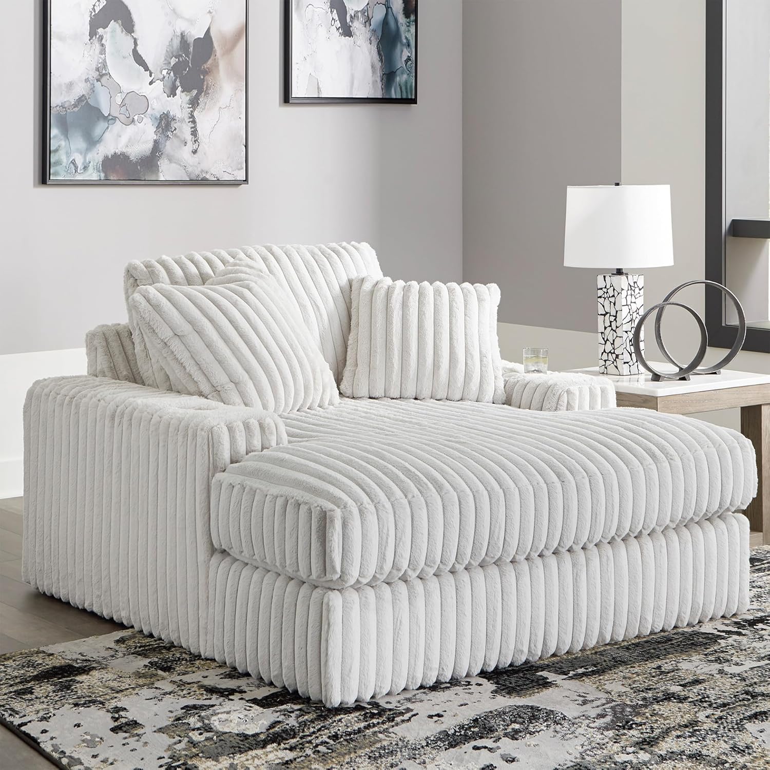 Oversized Recliner, 64 inches wide x 68 inches deep x 41 inches high